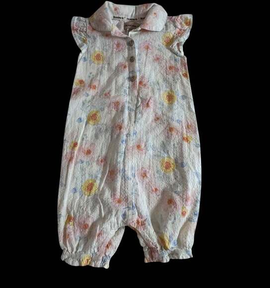 Bearpaw Baby Girls Floral Romper Outfit 24M - Picture 1 of 3